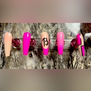 Custom Barbie Pink Press Ons